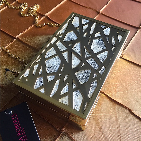 Sondra Roberts Gold Clutch - Picture 2 of 9